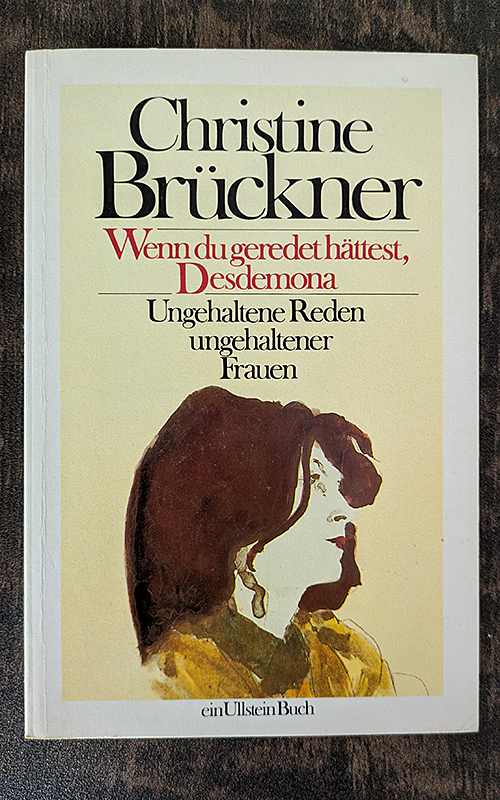 Wenn du geredet hättest, Desdemona